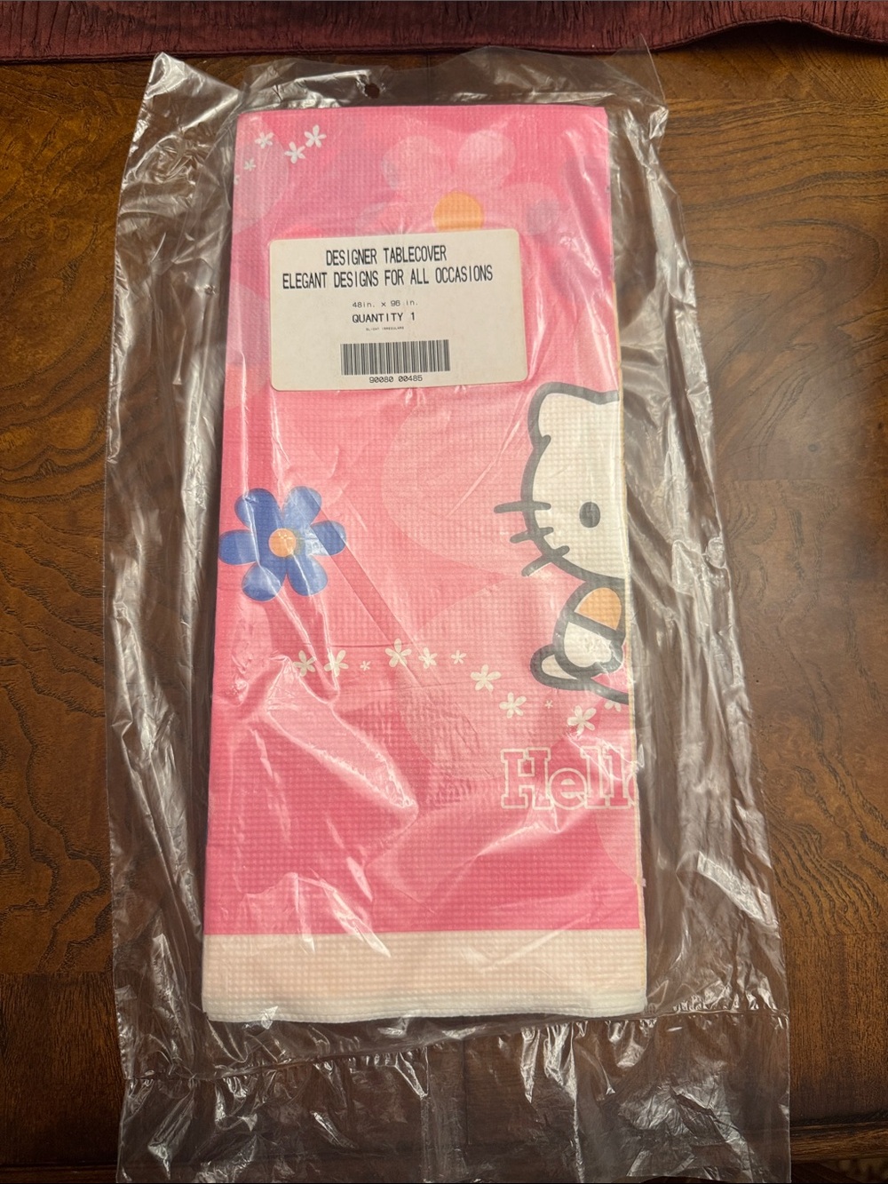Vintage Hello Kitty Paper Sanrio 1976/2001 Party Tablecloth 48” x 96” NWT